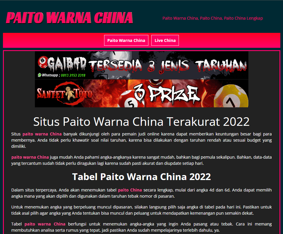 paito warna china